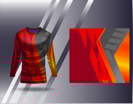 Sports jersey and tshirt template sports design for football racing gaming jersey vector