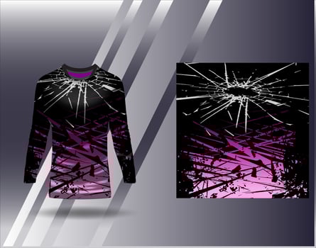 Sports jersey and tshirt template sports design for football racing gaming jersey vector