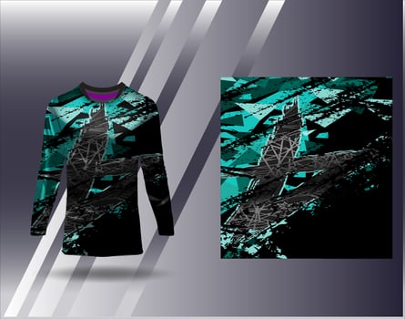 Sports jersey and tshirt template sports design for football racing gaming jersey vector