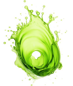 Colorful liquid splashes - Ai Generated - Generative AI png