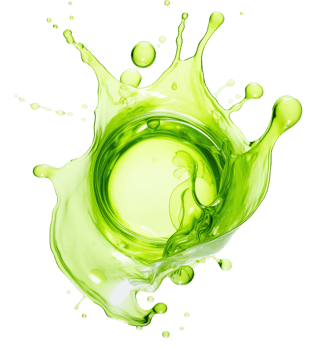 Colorful liquid splashes - Ai Generated - Generative AI png