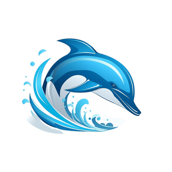 Dolphin No Background Image Great for Print On Demand Merchandise png