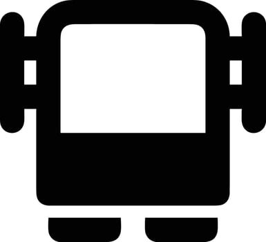 Bus transportation symbol icon vector image. Illustration of the silhouette bus transport public travel design image. EPS 10