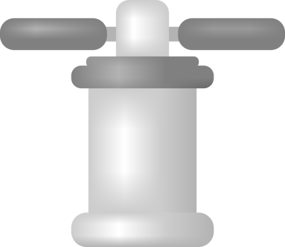 Gray tap faucet with blue water dripping png