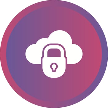 Private Cloud Vector Icon