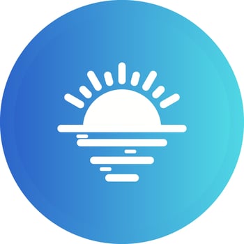 Sunset Vector Icon