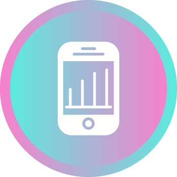 Mobile Analytics Vector Icon