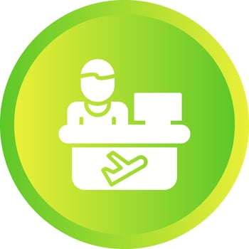 Travel Agent Vector Icon