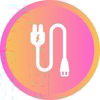 Monitor Cable Vector Icon