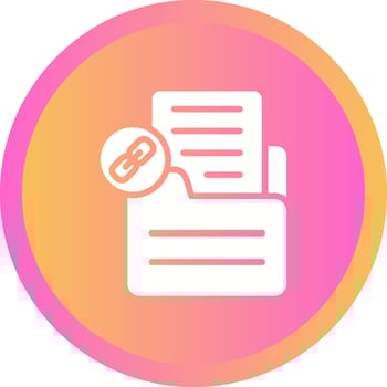 Document Link Vector Icon
