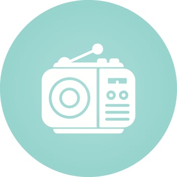 Radio Vector Icon