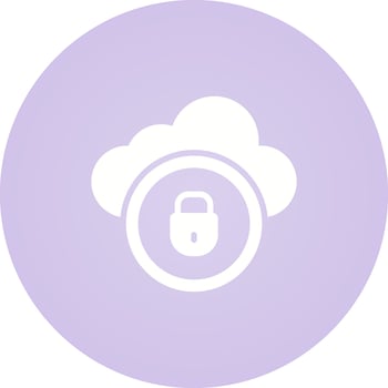 Cloud Security Vector Icon