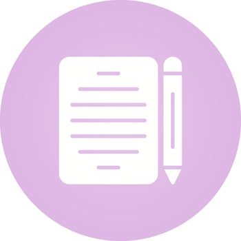 Pencil and paper Vector Icon