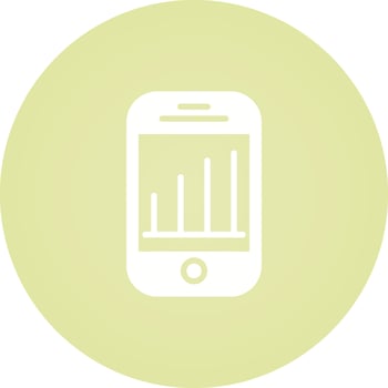 Mobile Analytics Vector Icon