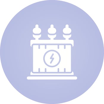 Power Transformer Vector Icon