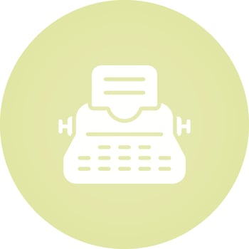 Typewriter Vector Icon