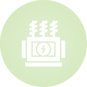 Power Transformer Vector Icon