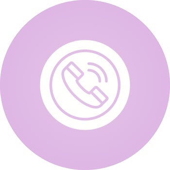 Circle Phone Vector Icon