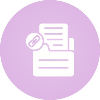 Document Link Vector Icon