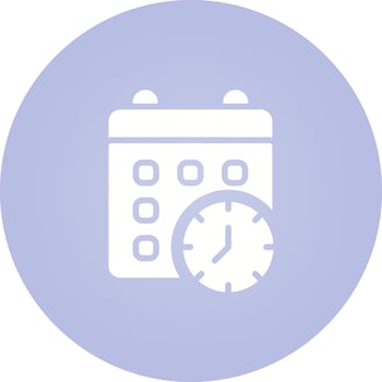 Calender Clock Vector Icon