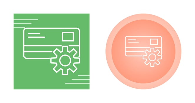 Payment Setting Vector Icon