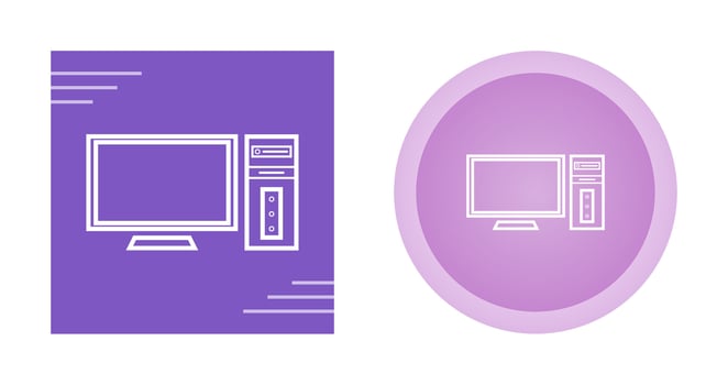 Computer Vector Icon