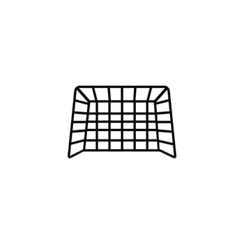 Goalpost icon, Symbolizes sportsmanship, targets, and achievement. vector