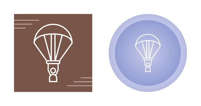 Paragliding Vector Icon