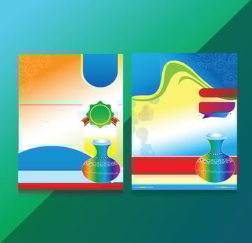 red blue Banner Template vector