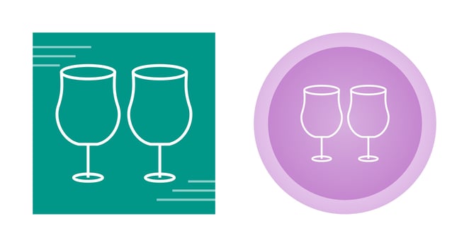 Party Glasses Vector Icon