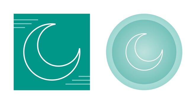 Half Moon Vector Icon