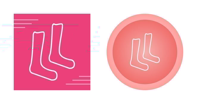 Pair of Socks Vector Icon