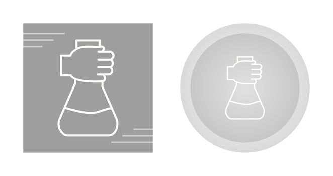 Holding Flask Vector Icon