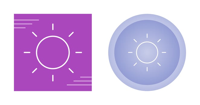 Sun Vector Icon