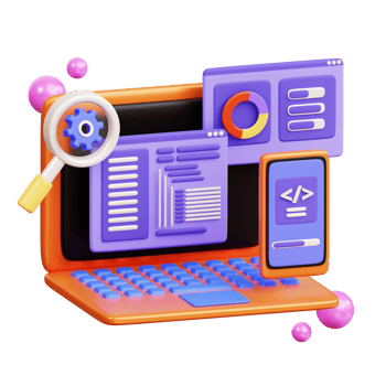 SEO Interface 3D Illustration png