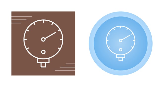 Pressure Gauge Vector Icon