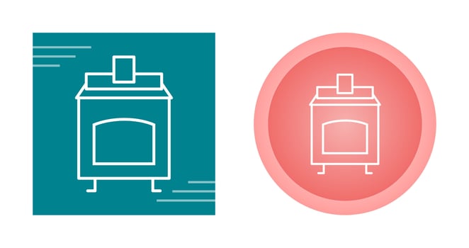 Coal Furnace Vector Icon