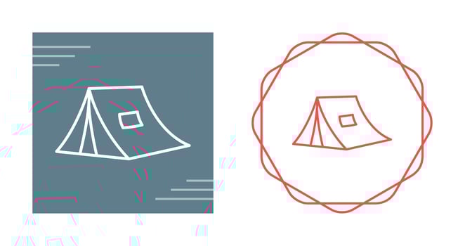 Tent Vector Icon