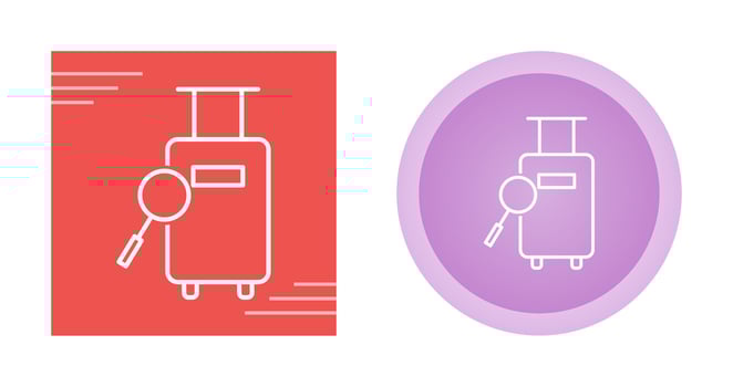 Find Luggage Vector Icon