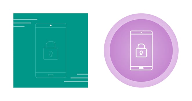 Secure Device Vector Icon