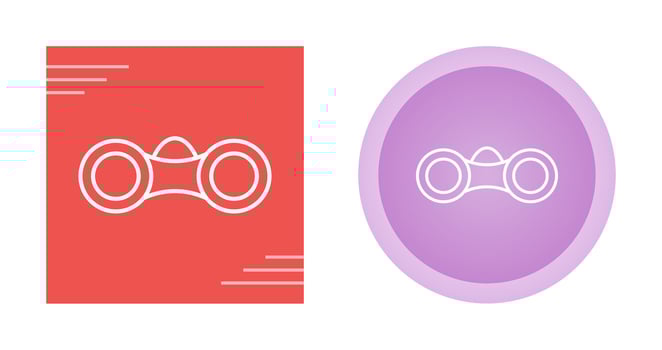 Binoculars Vector Icon