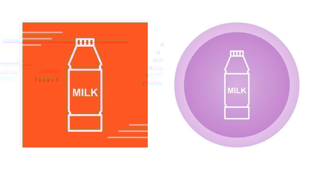 Milk Bottle Vector Icon