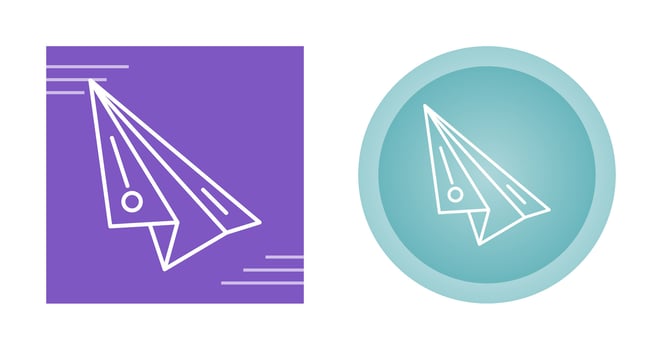 Paper Plane Vector Icon