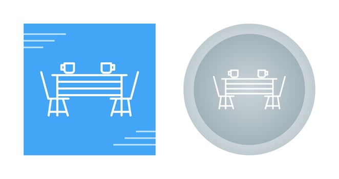 Dining Table Vector Icon