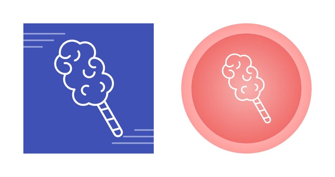 Cotton Candy Vector Icon