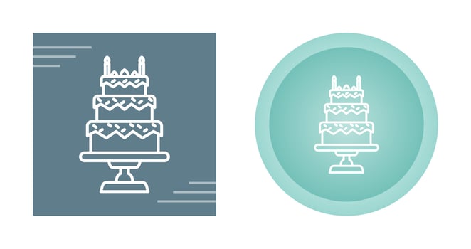 Birthday Cake Vector Icon