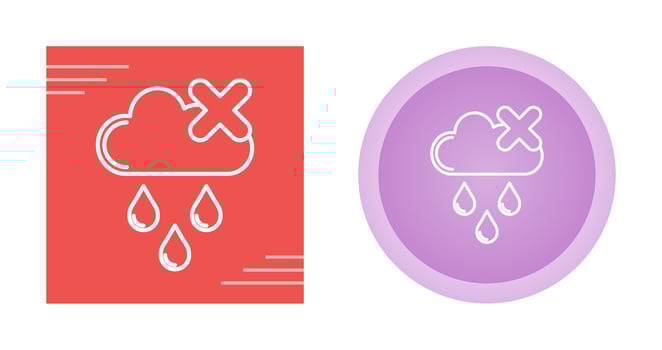 No Rain Vector Icon