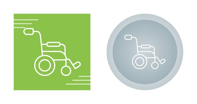 Wheel Chair Vector Icon