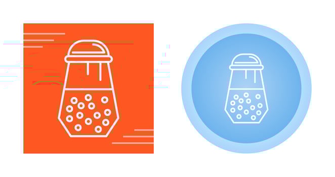 Salt Shaker Vector Icon