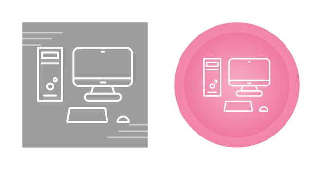 Computer Vector Icon